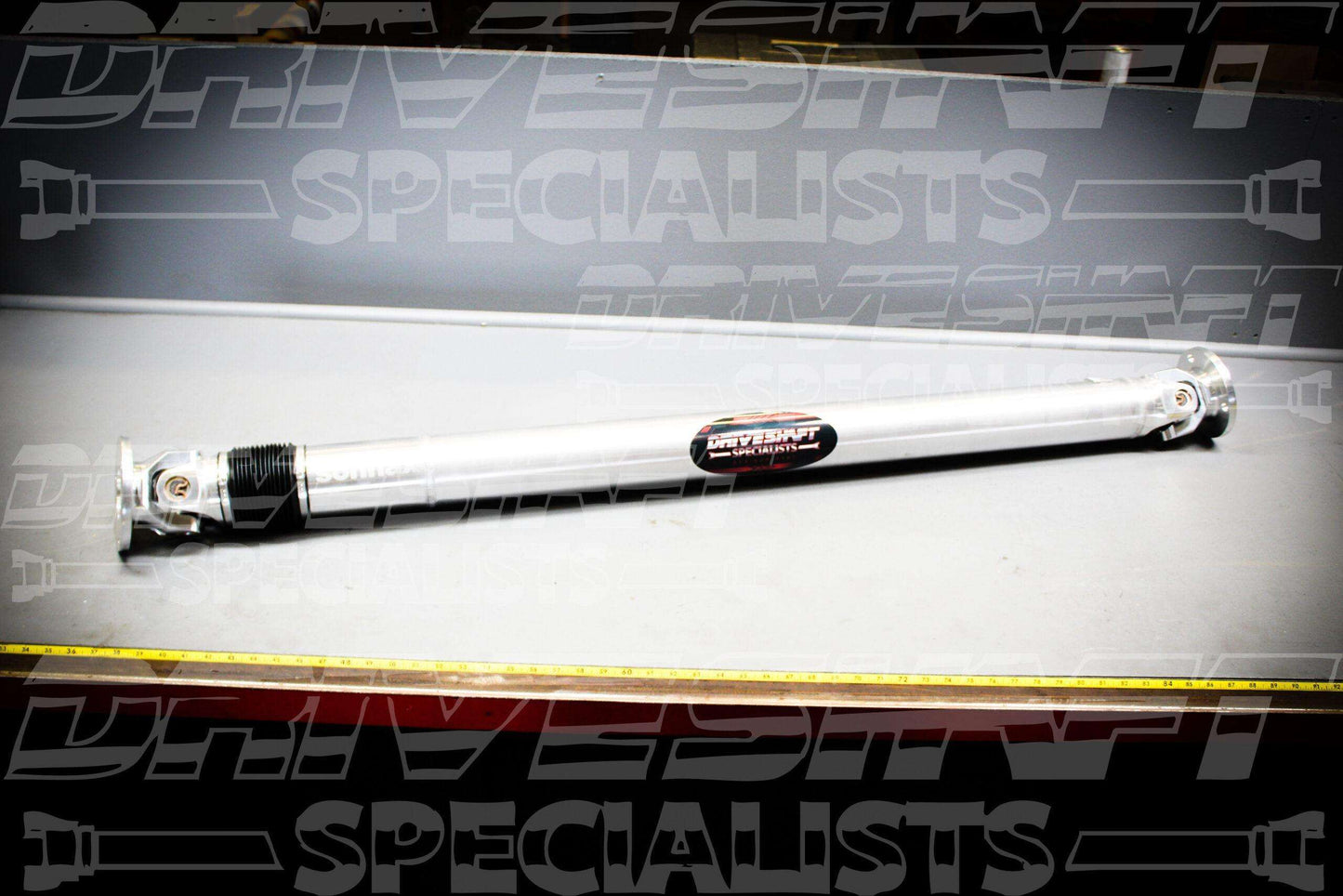 2010-15 Chevrolet Camaro ZL1 manual driveshaft, featuring a sleek 3.5” aluminum design with upgraded U-joints and hardware.