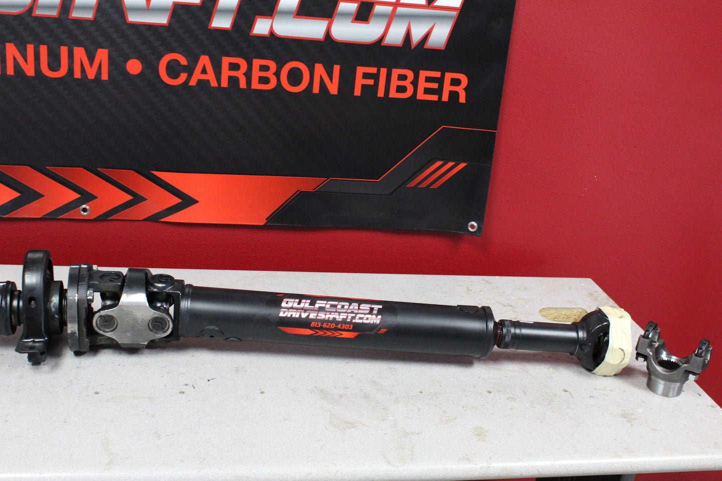 2020+ Jeep JT Gladiator 1350 Series Rear 2 piece CV Driveshaft DS-JTGLAD1350-2PC